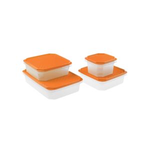 FOOD CONTAINER SET 4PCS ASSORTED COL FOOD CONTAINER SET 4PCS ASSORTED COL